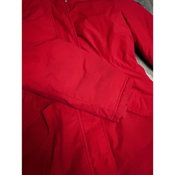 Adidas Neo Woman’s Down Parka Coat Red Small Warm Ski Jacket READ - Picture 5 of 14